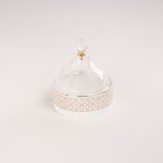 Dallaty white porcelain date bowl with lid 12.6*12.6*14 cm image number 1