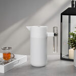 Steel Vacuum Flask 1.2L Arab Graph White image number 1