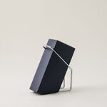 Alberto 6 piece stainless steel and black wood knife block set image number 2