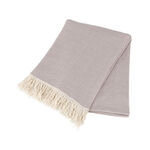 Cotton Knitted Throw Lilac image number 2