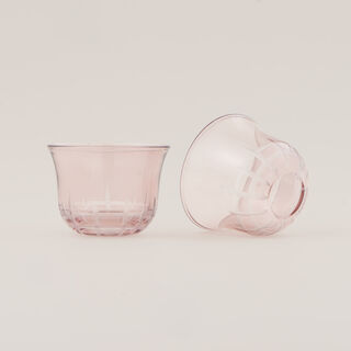 Dallaty 6pcs arabic coffee cup set, light purple