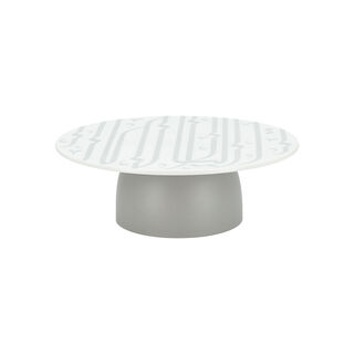 La Mesa grey/white porcelain 1 cake stand