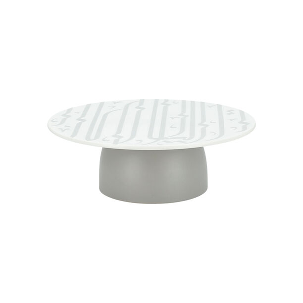La Mesa grey/white porcelain 1 cake stand image number 1