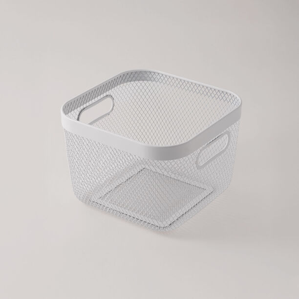 البرتو سلة فواكه معدنية، أبيض 42*32*16.7 سم image number 0