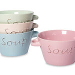 Soup Bowl 5" WITH Two Handles 4 Pcs Set image number 0