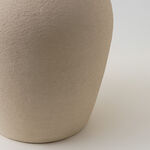 Homez Clay Stone Pot Vase 25*30*33Cm, Offwhite image number 3