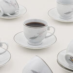 بنتولا طقم فناجين قهوة إسبريسو خزف صيني 12 قطعة image number 0