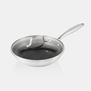 Alberto Stainless Steel Frypan 24*4.5Cm 1.5L, Silver