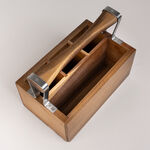 Alberto wooden cutlery holder 26*16*20 cm image number 3