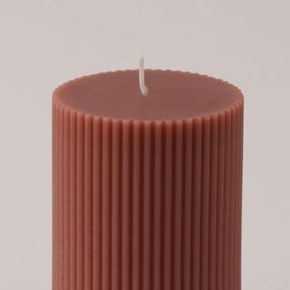 Homez Line Soya Wax Candle, Brown 7*7*10 Cm