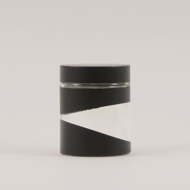 Alberto 4pcs glass canister set, black image number 4