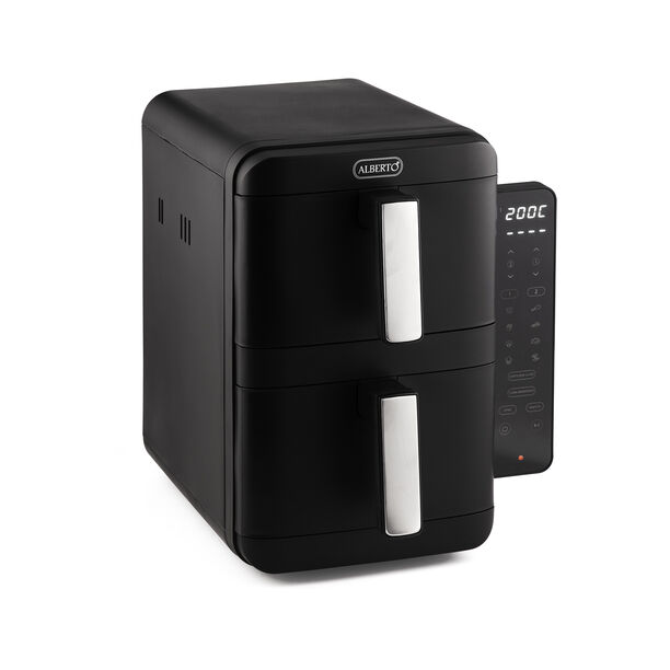Alberto double stack air fryer 4.5l + 4.5l 2400w image number 2