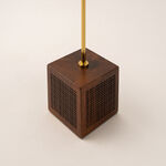 Homez wood and gold metal Ramadan decoration 9*7*30 cm image number 2
