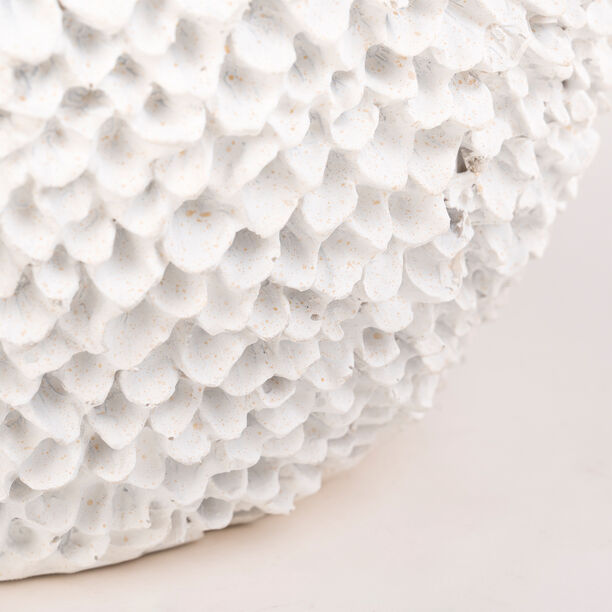 Homez off white resin decorative box 26*26*25 cm image number 4