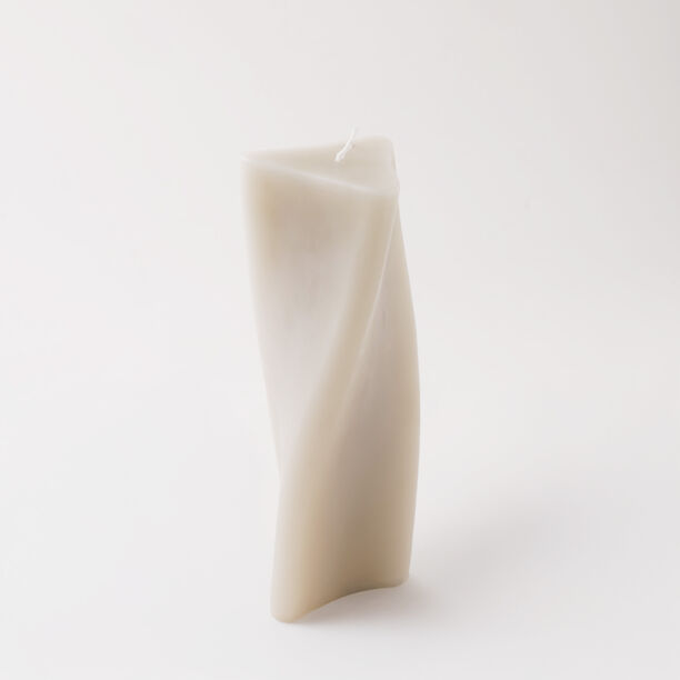 Homez candle spiral triangle shape 19.5cm, white image number 0