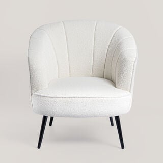 Cottage accent chair white 68*71*81cm