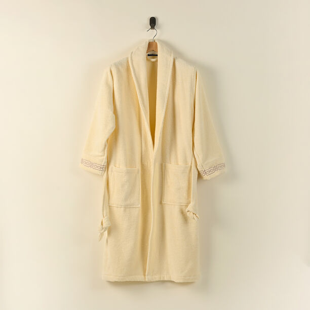 Boutıque Blanche Xl Cotton Bathrobe 360Gsm In White image number 0