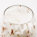 Homez glass jar candle 10*13.75cm, white image number 2