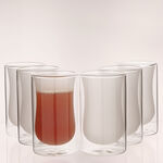 Rio porcelain 12pcs double glass tea set image number 2