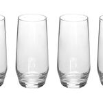 4 Pcs Set High Ball Clear Glass image number 0