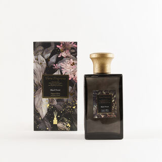 هومز فواحة عطور زجاجي الغابة السوداء برائحة الزهور مع أعواد 2200 مل