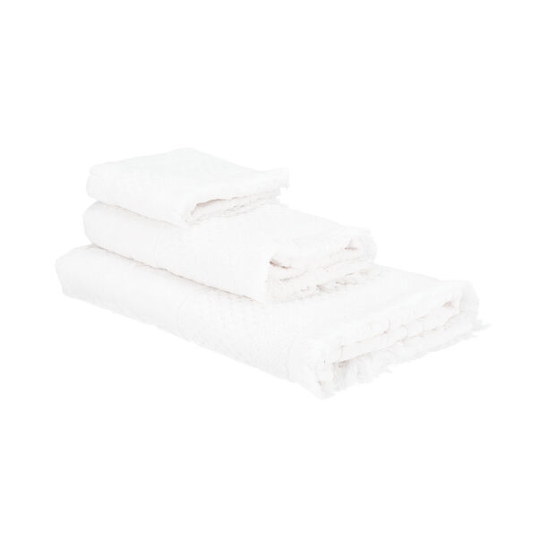 Jacquard Cotton Bath Towel 70*140 cm White image number 3