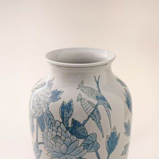 Homez blue and white ceramic vase 22*22*30 cm