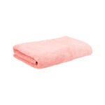Embroidered Border Cotton Bath Towel 70*140 cm Peche image number 0