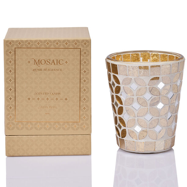 Candle jar 360g oud wood fragrance in gold image number 0