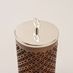 La Mesa large silver metal container 12*12*23 cm image number 2