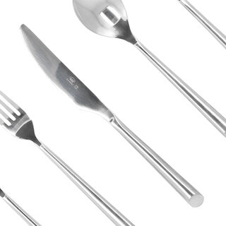 La Mesa silver stainless steel cutlery set 20 pc