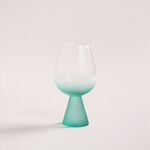 Tumbler Glass Set Blue Base Plain 4 Pcs Stem Glass image number 1