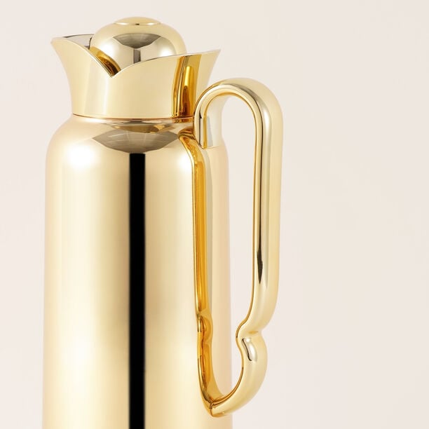 Dallaty Stainless Steel Dallah Thermos, Gold, 1L image number 4