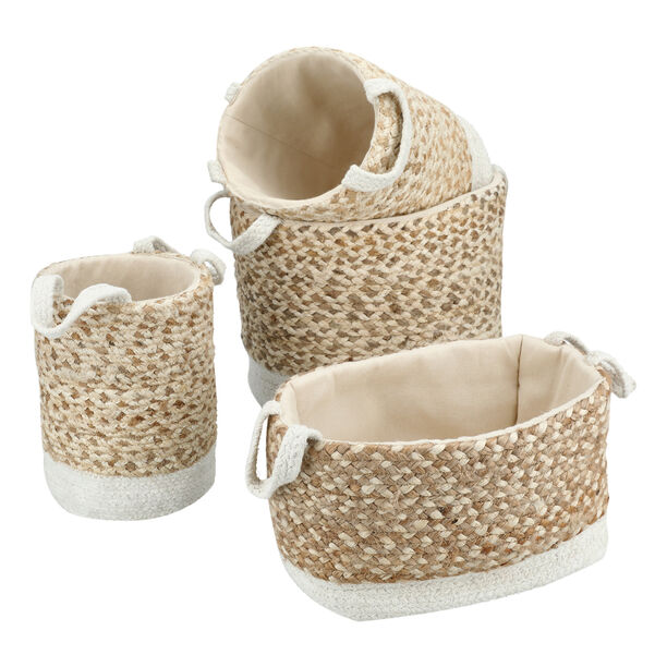 Homez macrame storage basket set 4 pcs image number 0