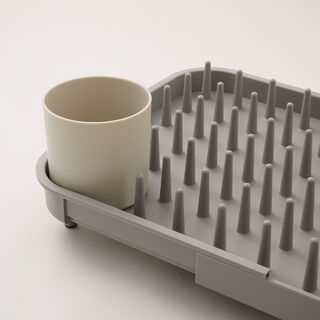 Joseph Joseph duo expandable dish rack grey