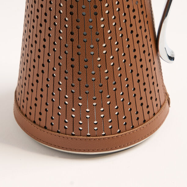 Dallaty brown leather vacuum flask 1L image number 3