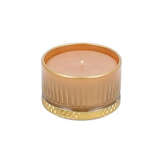 Gloria 9*5.5 Cm Milky Brown Gold Candle