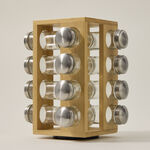 Spice Jars Set 16 Pieces With Bamboo Rack  image number 0