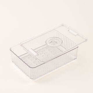 وعاء تخزين طعام بلاستيك شفاف 26.5*18*13.5 سم