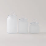 Alberto 3 pcs frosted glass canister set image number 0