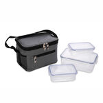 Alberto 3 Pieces Plastic Food Saver Set With Grey Bag  image number 2