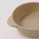 Alberto 6.8" ceramic roung baking pan 17.3*13.8*4cm, beige image number 2