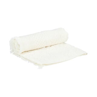 Jacquard/cotton bath towel, beige 70*140 cm