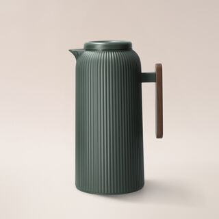 Dallaty dark green plastic vacuum flask 1L