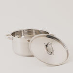 Alberto stainless steel 11pcs cookware set silver body gold handles image number 5