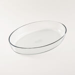 Pyrex Clear Oval Glass Roaster, 3.1L, 35 Cm image number 1