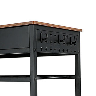 Alberto metal rolling black trolley with wheels 66.5*40*89 cm