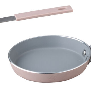 2Pcs Mini Set Frypan + Sauce Pan Pink
