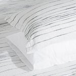Cottage 6pcs stripes white twin comforter set, 240*160cm image number 7