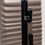 Travel vision durable ABS 4 pcs luggage set, champagne image number 5